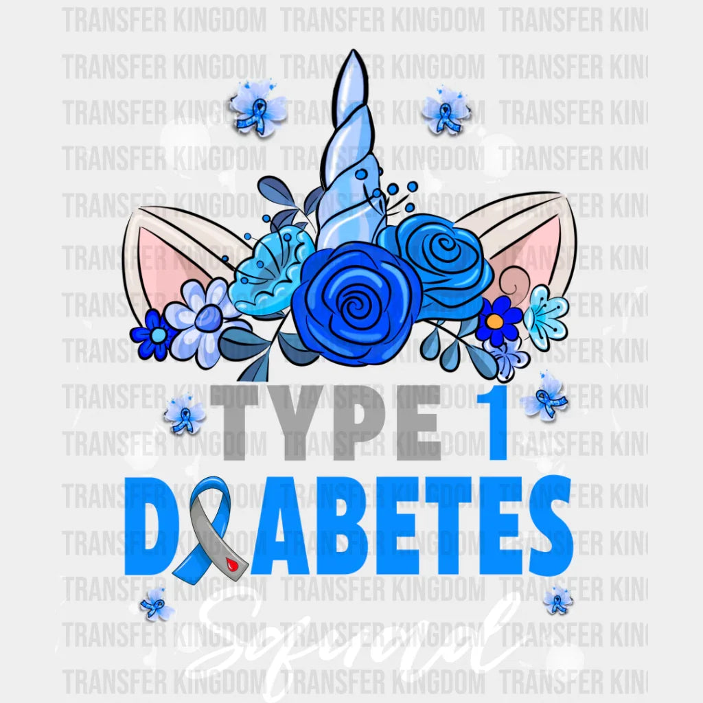 Type 1 Diabetes Squad - Dtf Heat Transfer Unisex S & M (10’’) / Light Color Design See Imaging