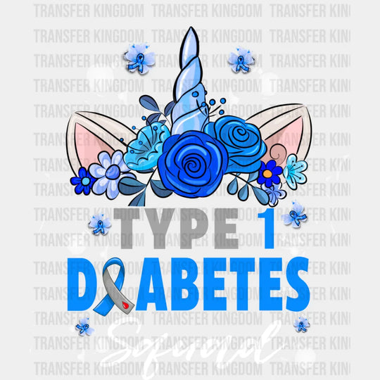 Type 1 Diabetes Squad - Dtf Heat Transfer Unisex S & M (10’’) / Light Color Design See Imaging
