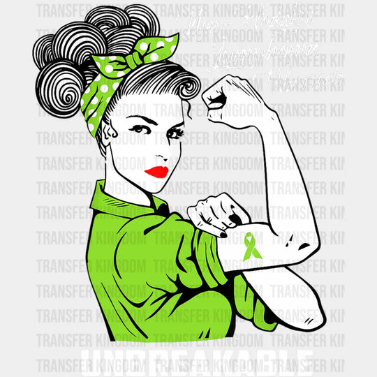 Unbreakable Lymphoma Warrior - Dtf Heat Transfer Unisex S & M (10’’) / Light Color Design See