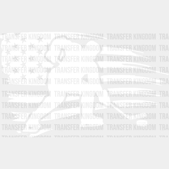 Us Flag Hockey Player Design - Dtf Heat Transfer Unisex S & M (10’’) / Light Color (See Imaging)