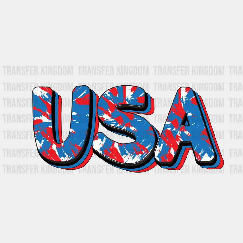 Usa Lettering Dtf Transfer