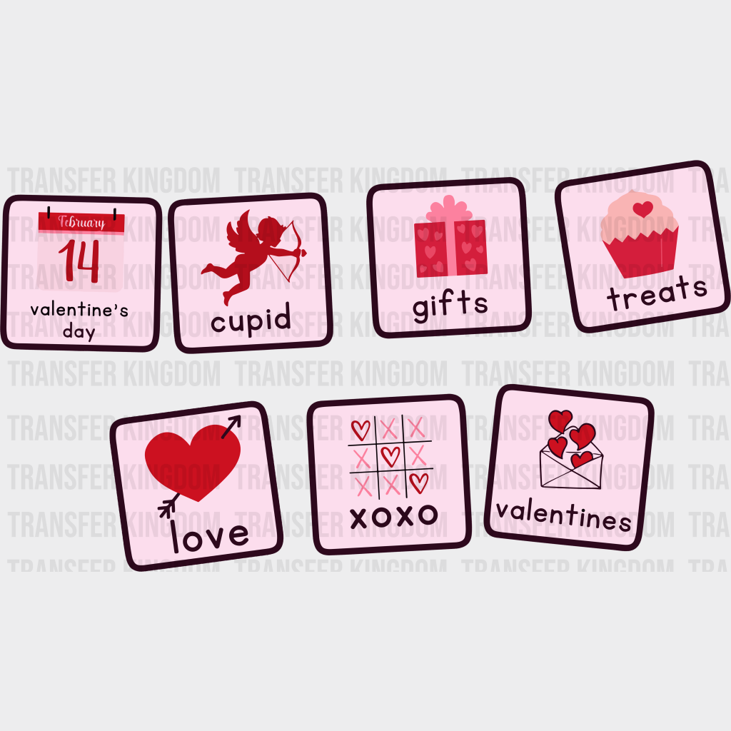 Valentine Cards Valentines Day Design - Dtf Heat Transfer