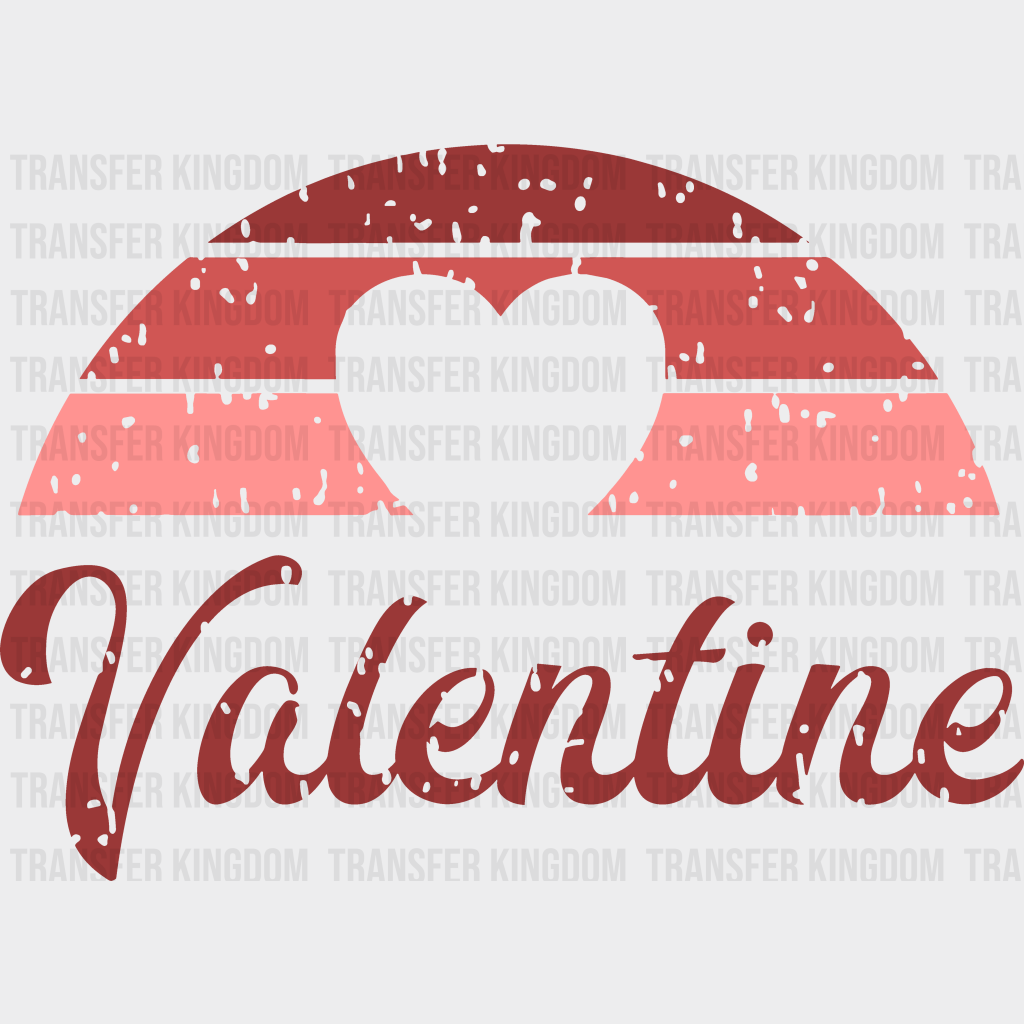 Valentine Heart Valentines Day Design - Dtf Heat Transfer