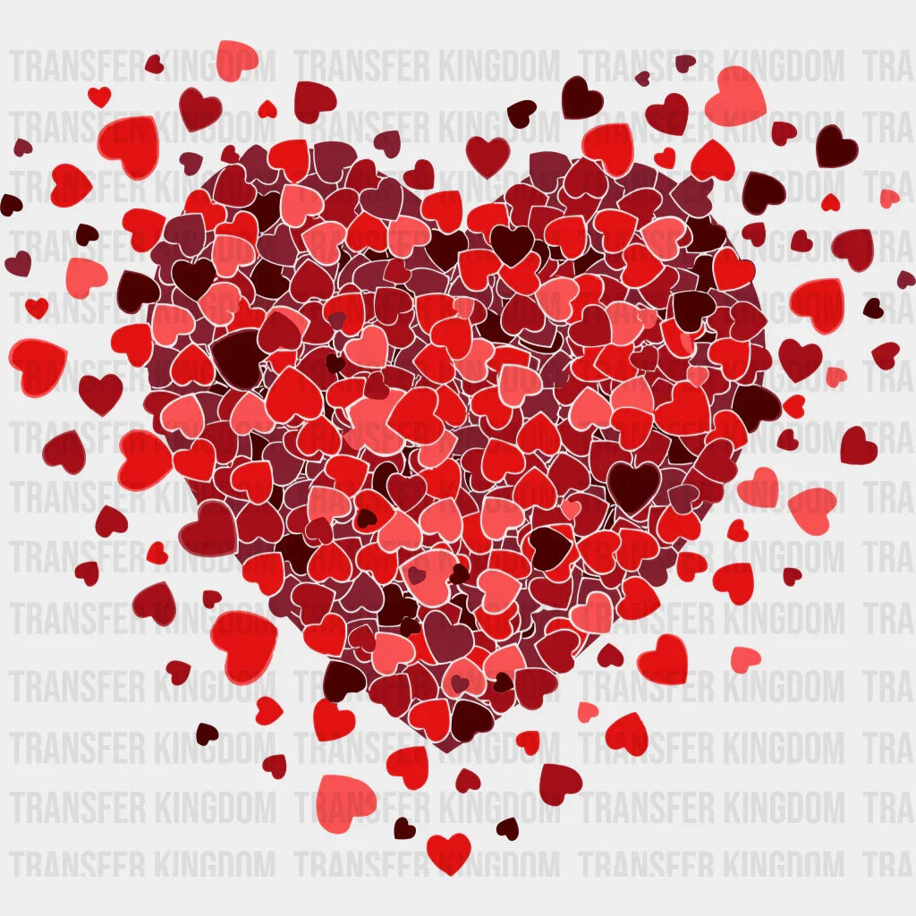 Valentine Heart Valentines Day Design - Dtf Heat Transfer