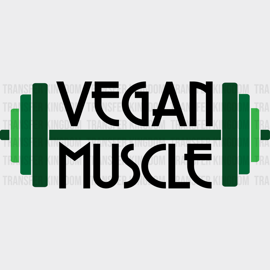 Vegan Muscle - Athlete Design Dtf Heat Transfer Unisex S & M ( 10 ) / Dark Color See Imaging