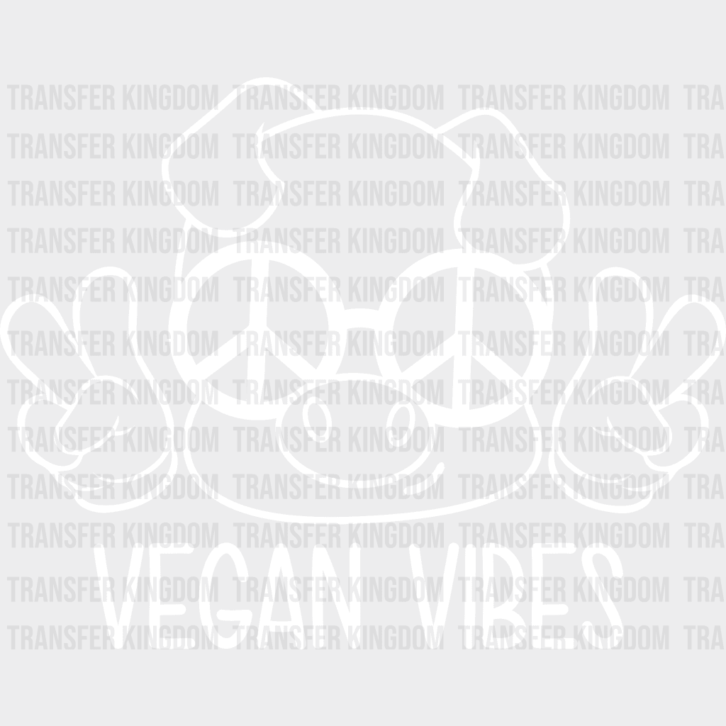 Vegan Vibes - Design Dtf Heat Transfer Unisex S & M ( 10 ) / Light Color See Imaging