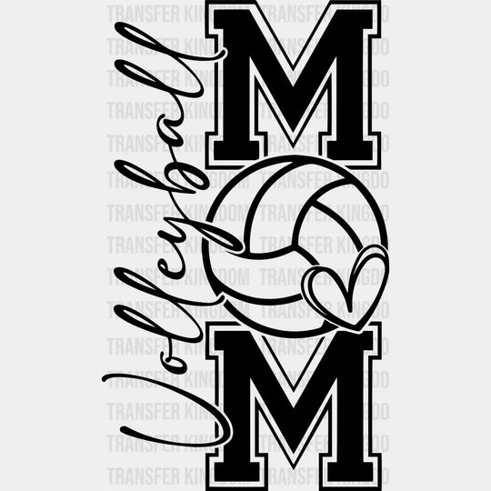 Volleyball Mom - Dtf Heat Transfer Unisex S & M (10’’) / Dark Color Design (See Imaging)
