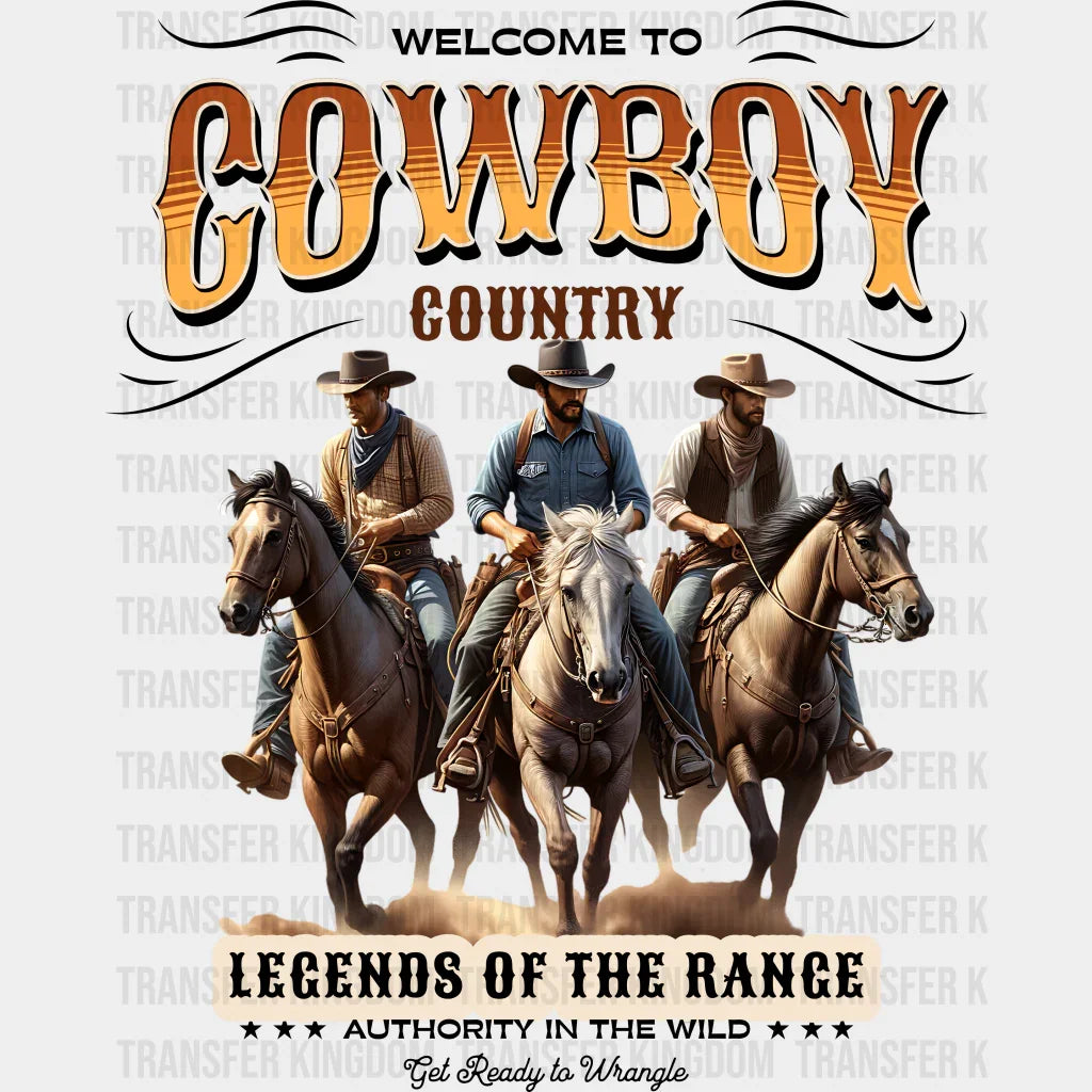 Welcome To Cowboy Country Design - Rodeo Dtf Transfers