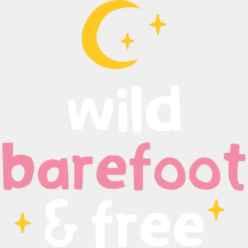 Wild Barefoot & Free - Yoga DTF Transfer Adult Unisex - S & M (10’’) / Light Color Design (See Imaging)