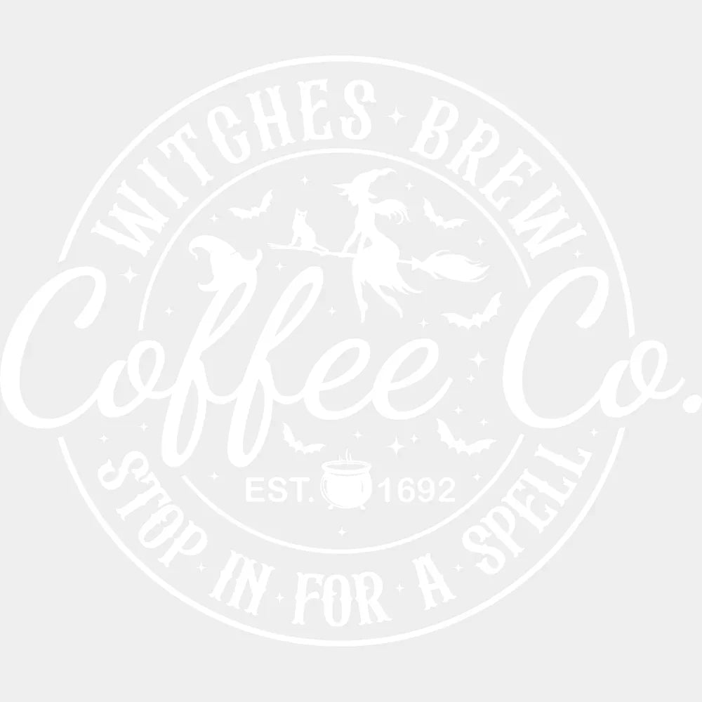 Witches Brew Halloween DTF Transfer Adult Unisex S & M (10’’) / Light Color Design (See Imaging)