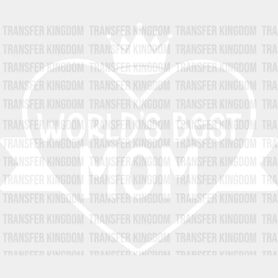 Worlds Best Mom - Mothers Day Momlife Design Dtf Heat Transfer Unisex S & M (10’) / Light Color