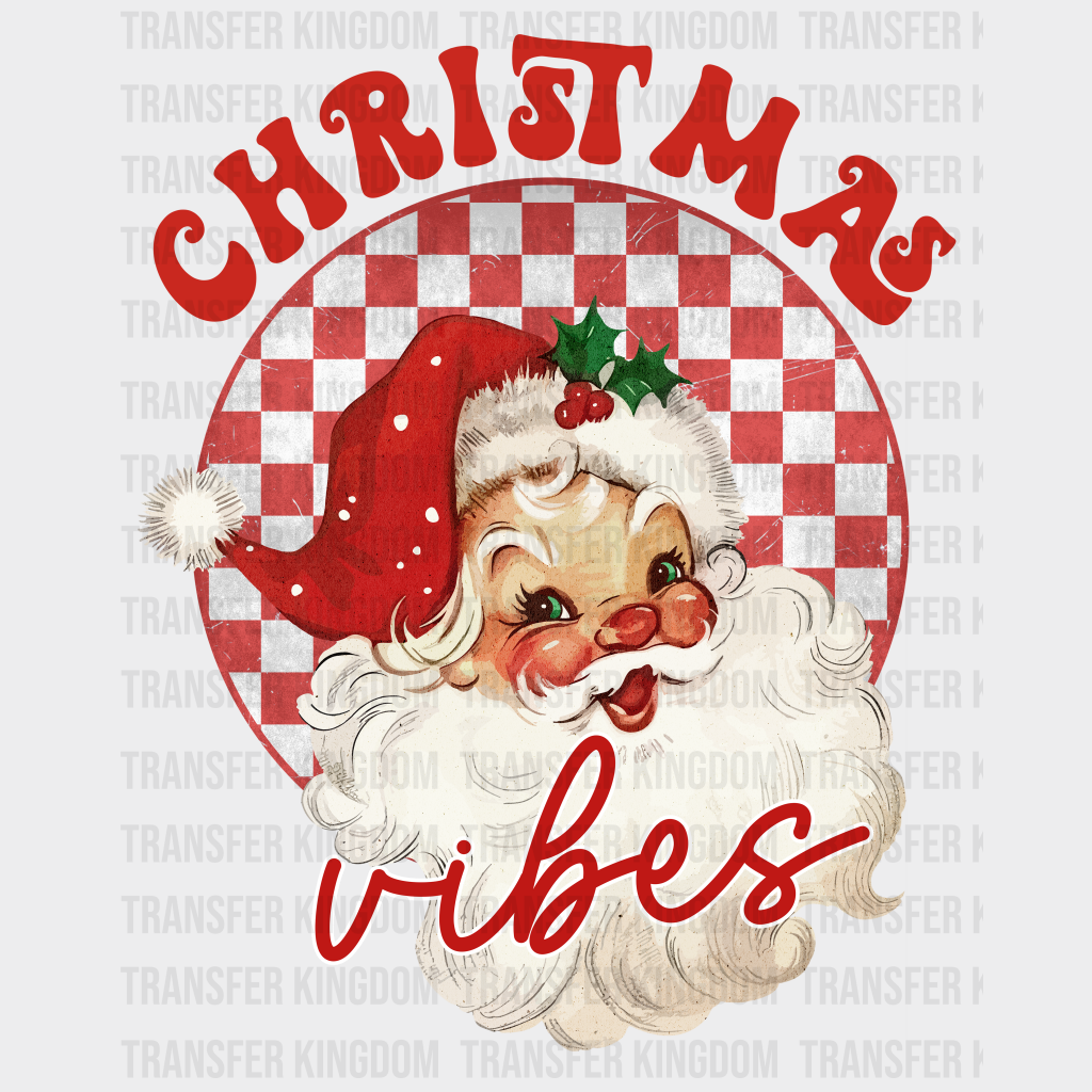 Xmas Vibes Christmas Design - Dtf Heat Transfer