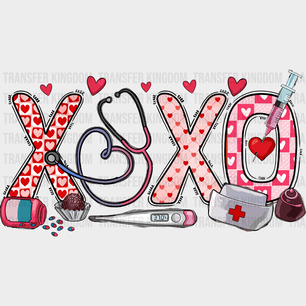 Xoxo Valentines Day Design - Dtf Heat Transfer
