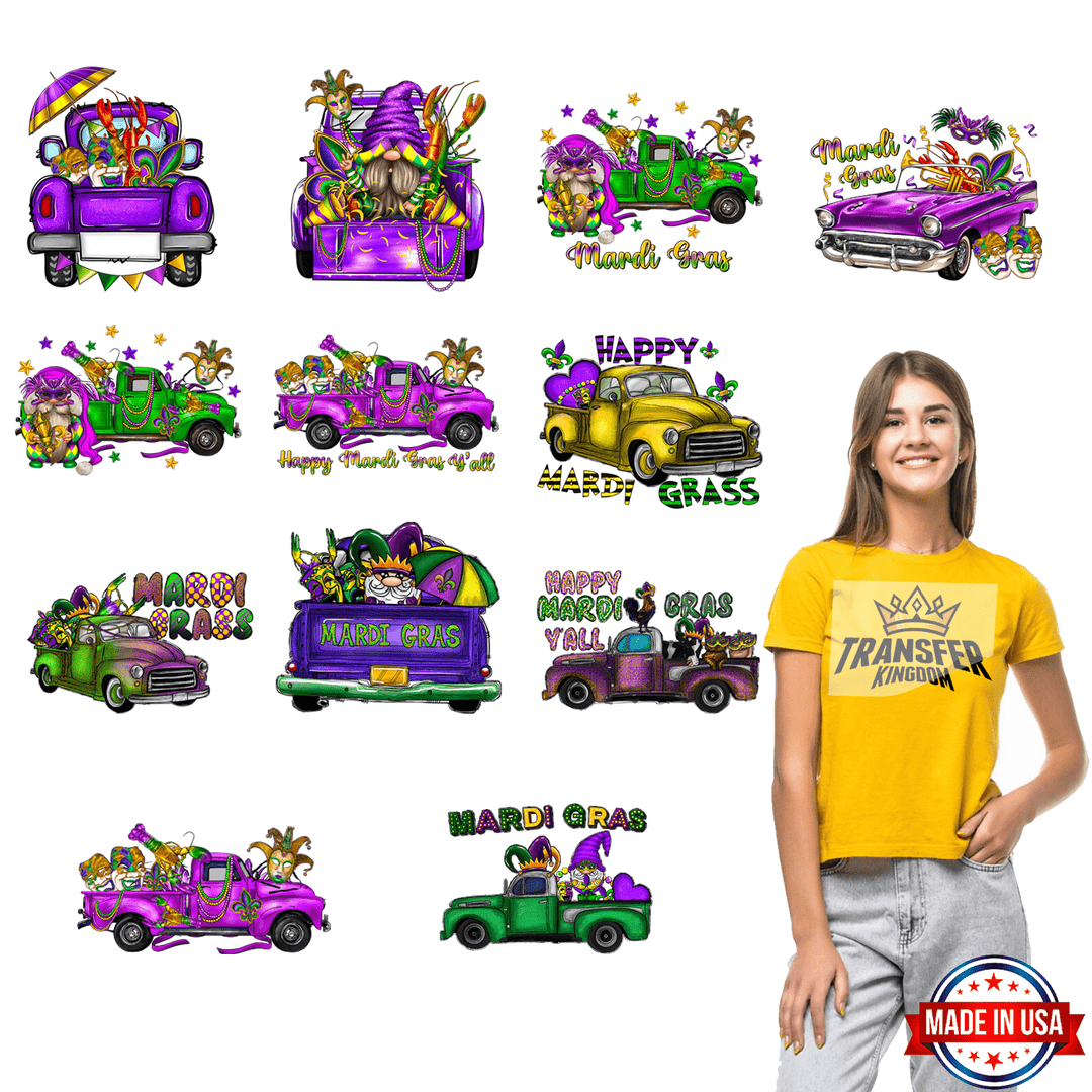 Mardi Gras Premade Gang sheet #18 - transfer-kingdom