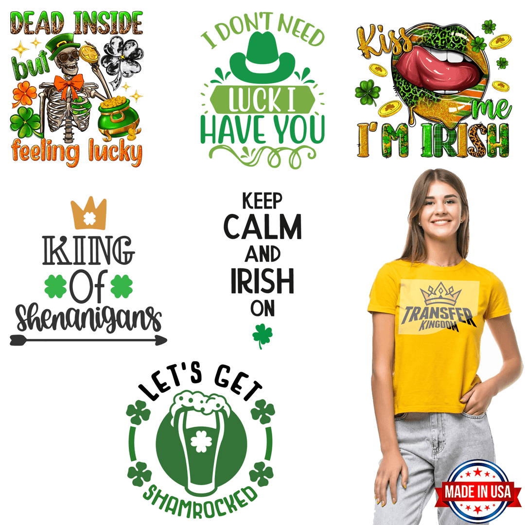 St. Patrick's Day Premade Gang sheet - 6 PCS 10 INCH - transfer-kingdom