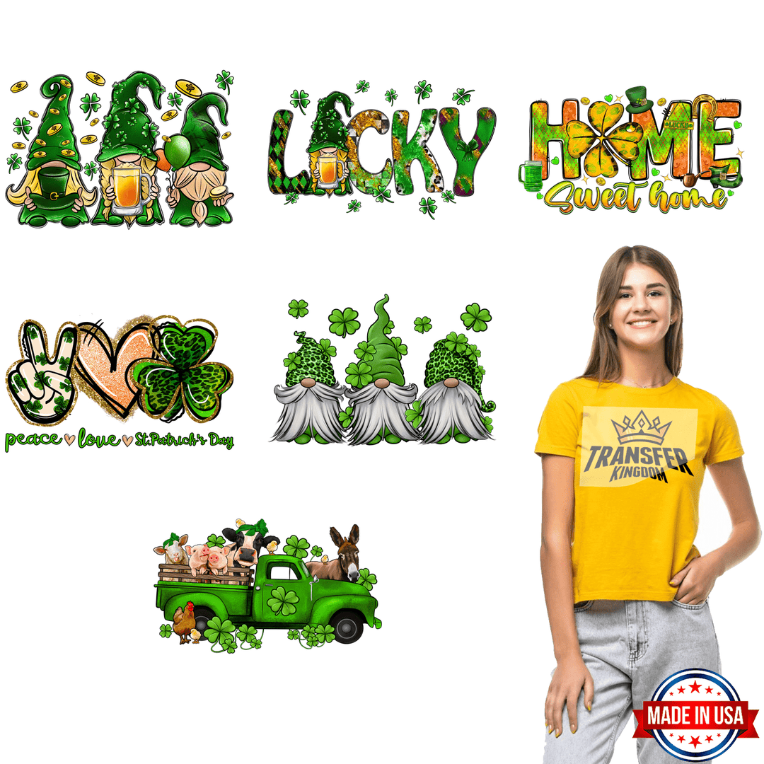 St. Patrick's Day Premade Gang sheet - 6 PCS 10 INCH - transfer-kingdom