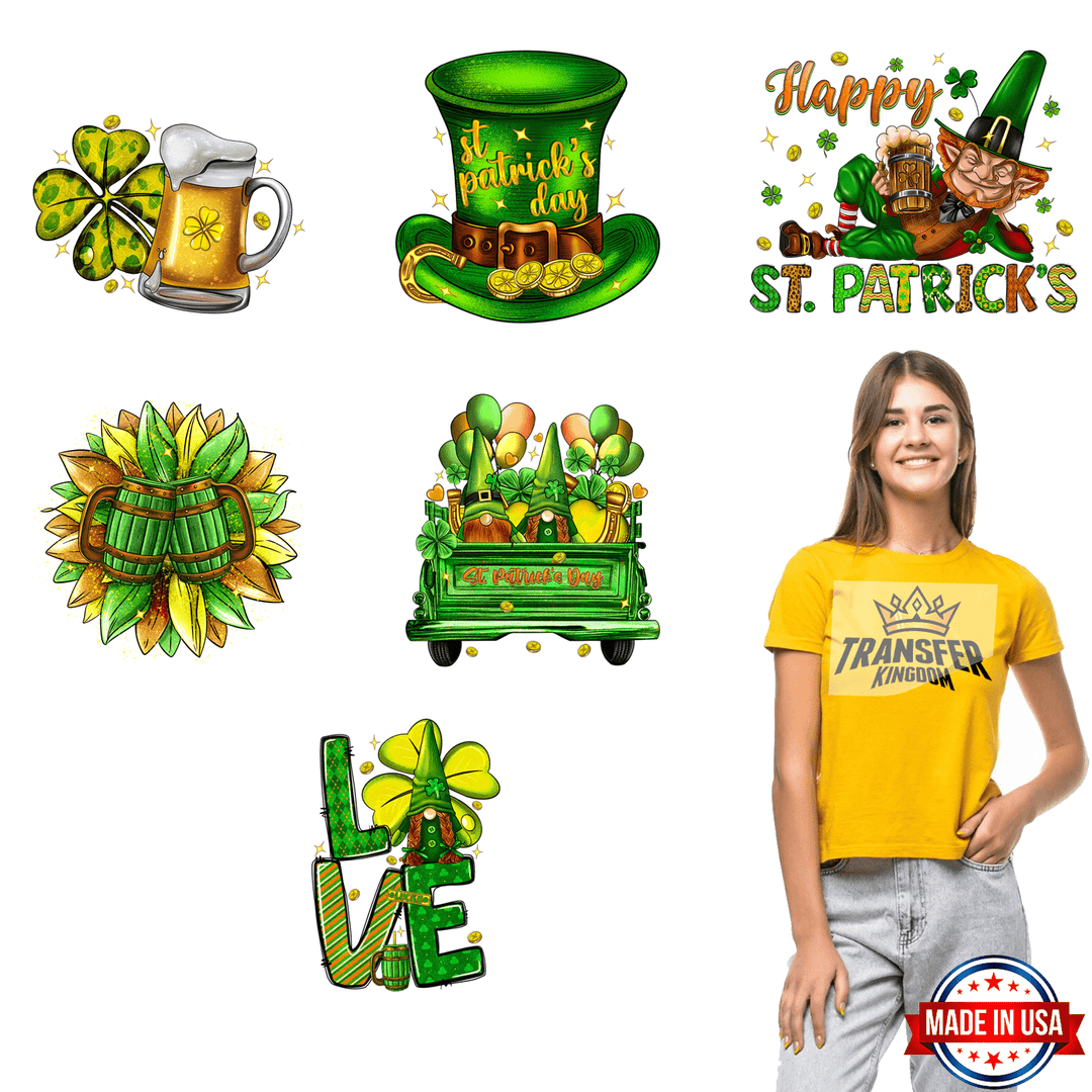 St. Patrick's Day Premade Gang sheet - 6 PCS 10 INCH - transfer-kingdom