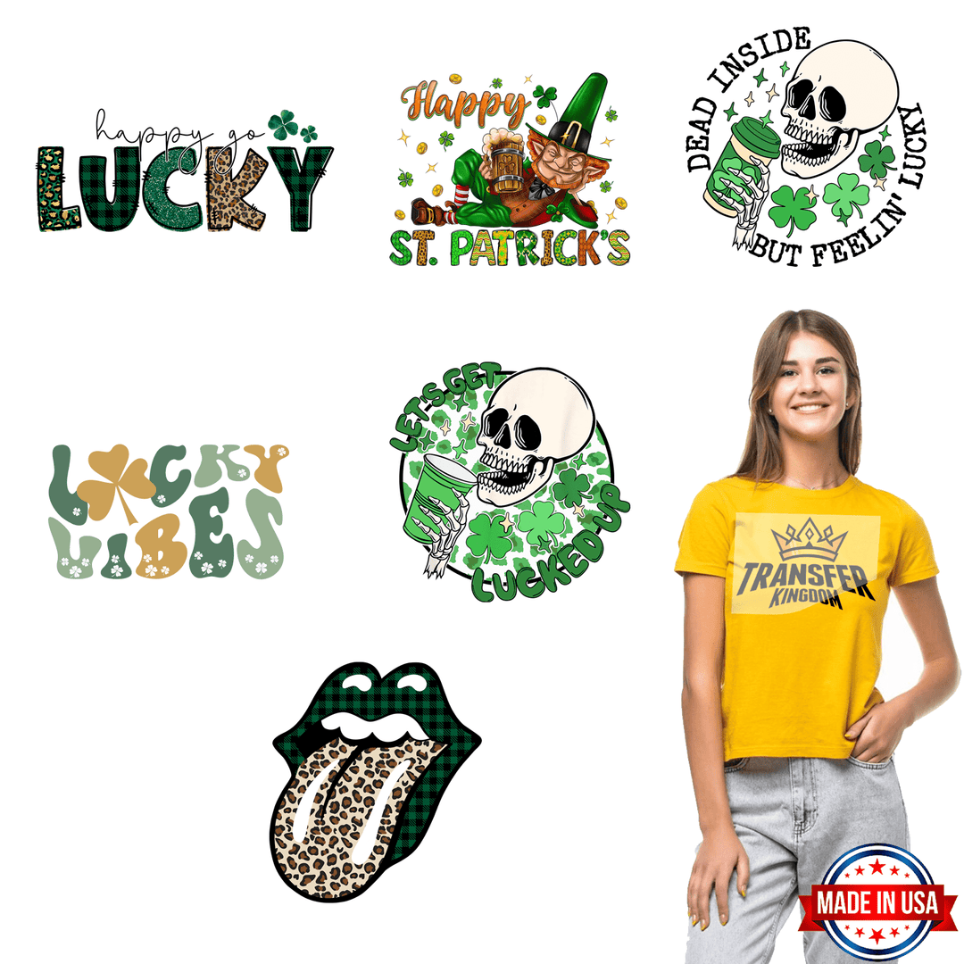 St. Patrick's Day Premade Gang sheet - 6 PCS 10 INCH - transfer-kingdom