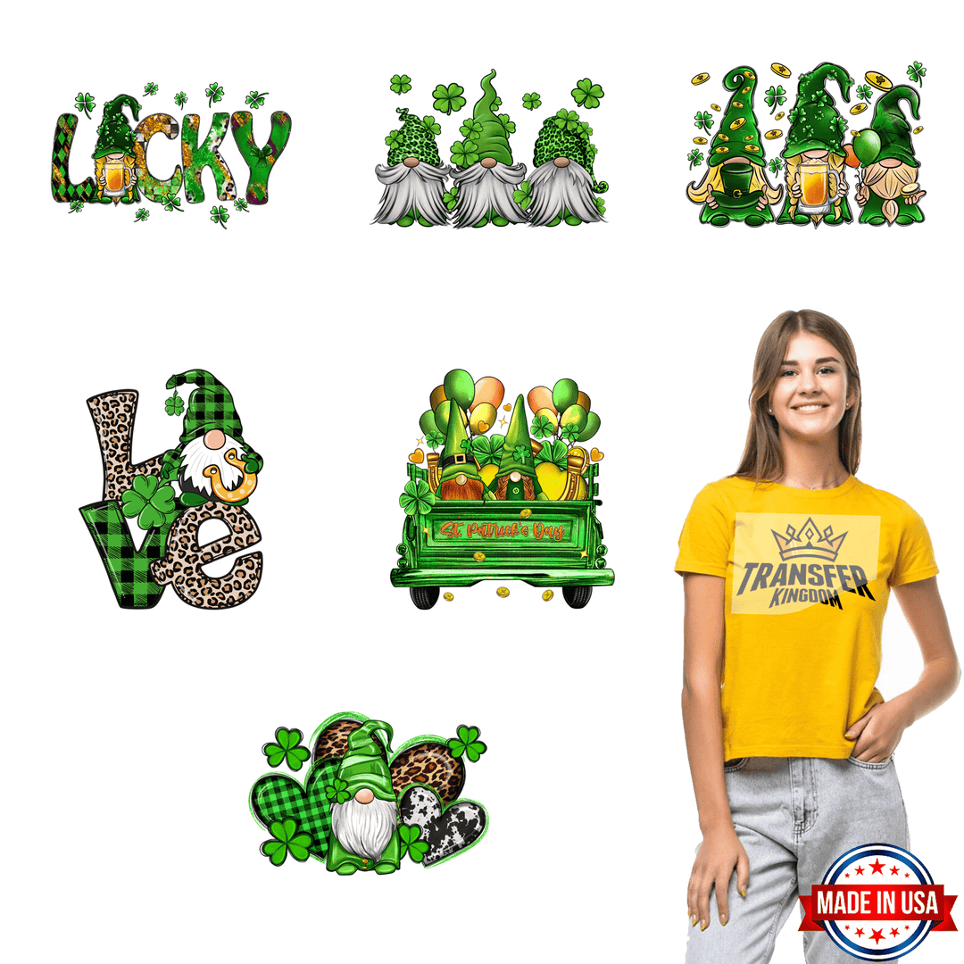 St. Patrick's Day Premade Gang sheet - 6 PCS 10 INCH - transfer-kingdom