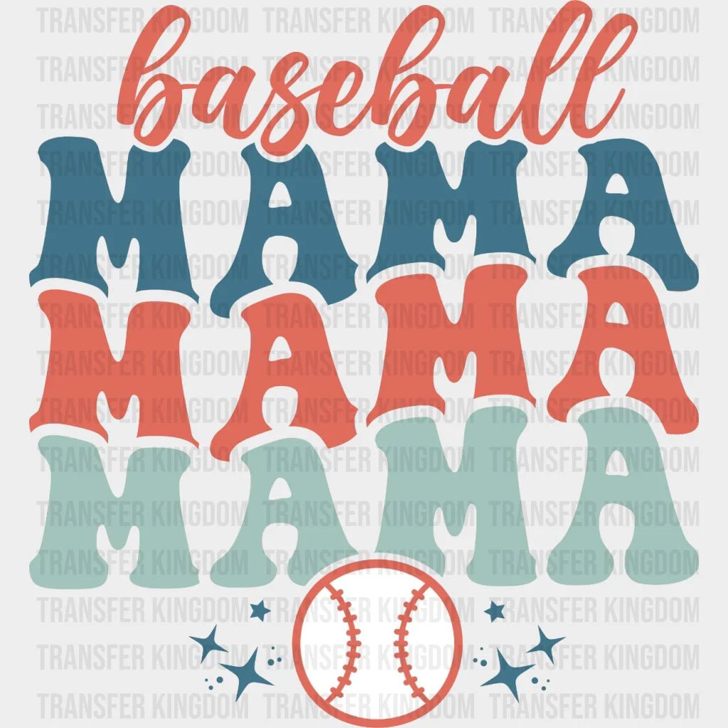 Baseball Mama Dtf Transfer