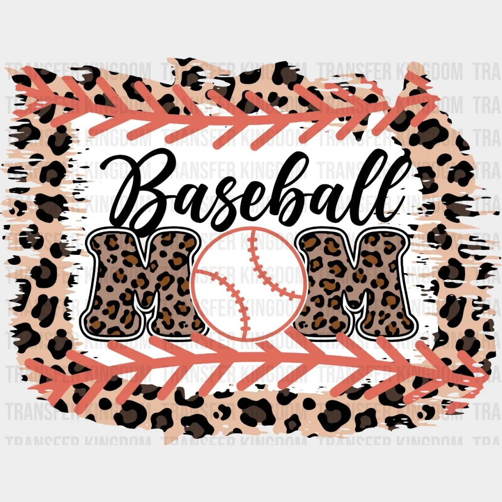 Baseball Mom Leopard Dtf Transfer