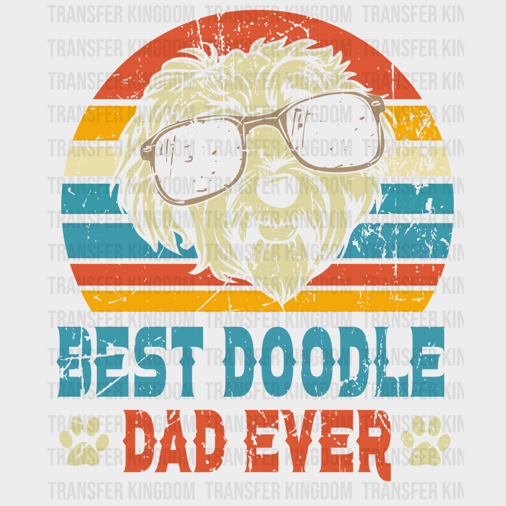 Best Doodle Dad Ever - DTF heat transfer - Transfer Kingdom