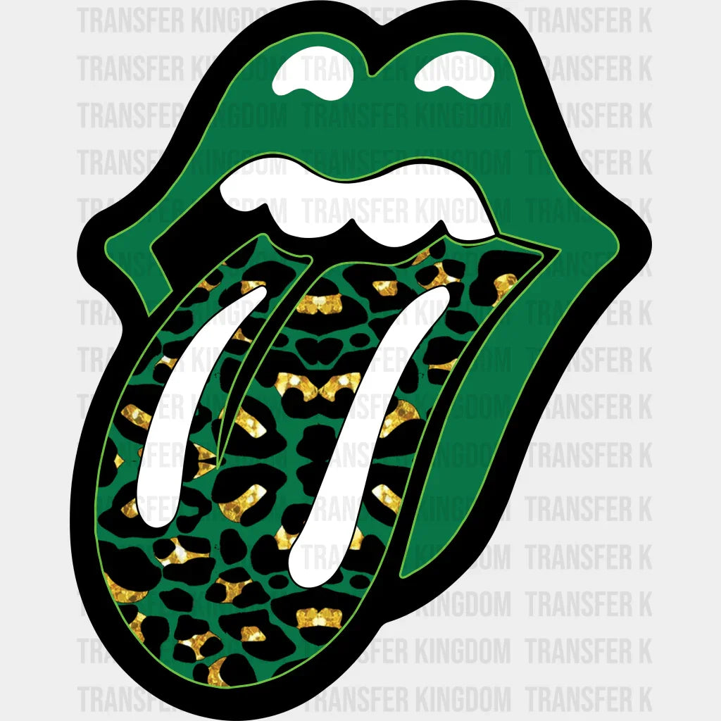 Buffalo Plaid Glossy Lips Mouth St. Patrick's Day Design - DTF heat transfer - Transfer Kingdom