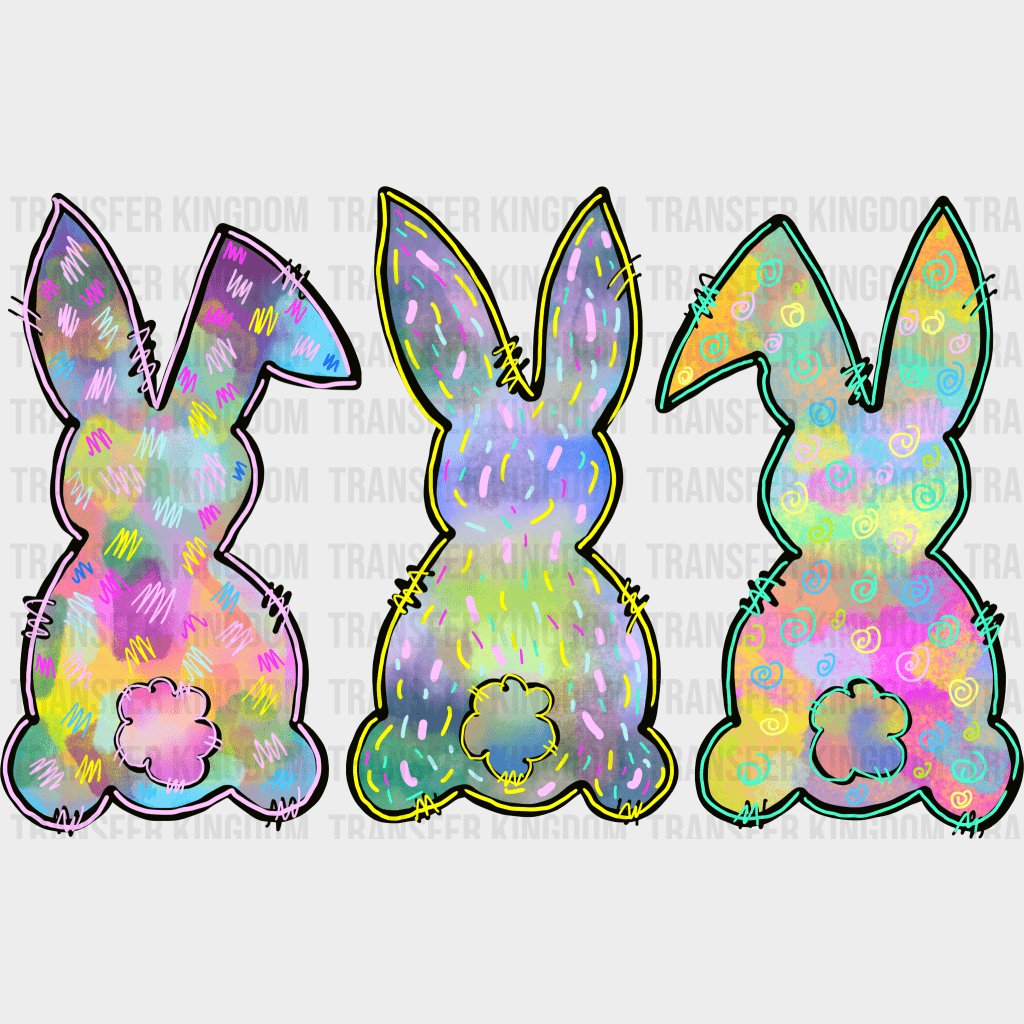 Bunnies Easter Design - DTF heat transfer - Transfer Kingdom
