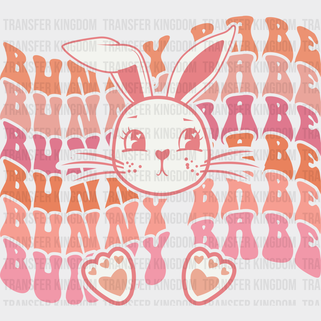 Bunny Babe Easter Design - DTF heat transfer - Transfer Kingdom