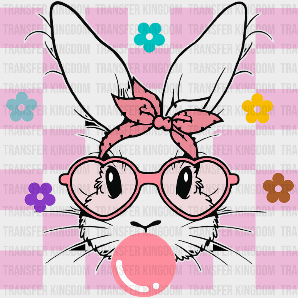 Bunny Chewing Gum Easter Design - DTF heat transfer - Transfer Kingdom