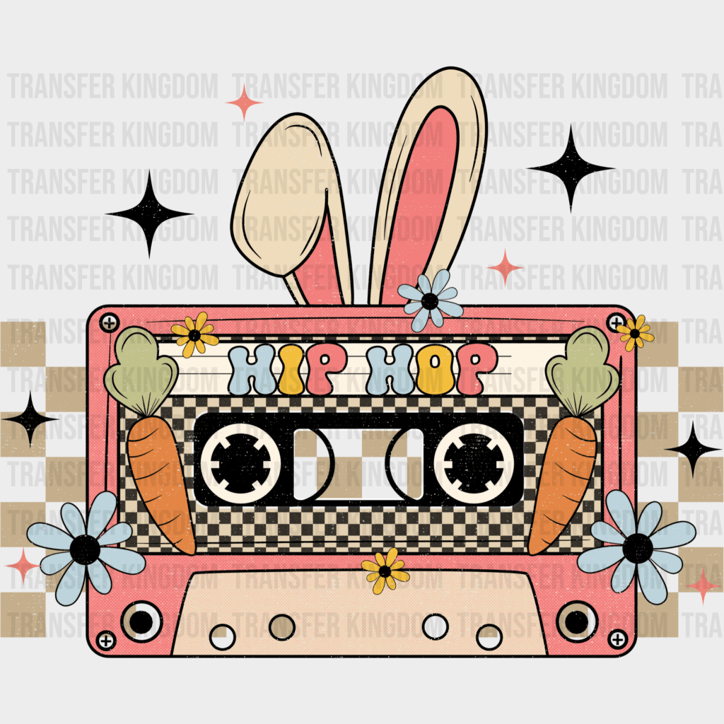 Bunny Ear Tape Easter Design - DTF heat transfer - Transfer Kingdom