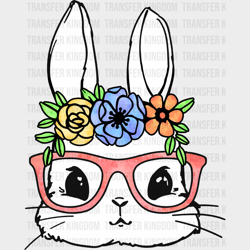 Bunny Face Easter Design - DTF heat transfer - Transfer Kingdom
