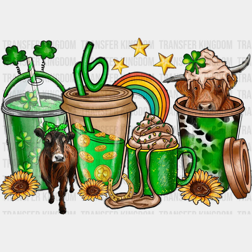 Cattle & Cups St. Patrick's Day Design - DTF heat transfer - Transfer Kingdom