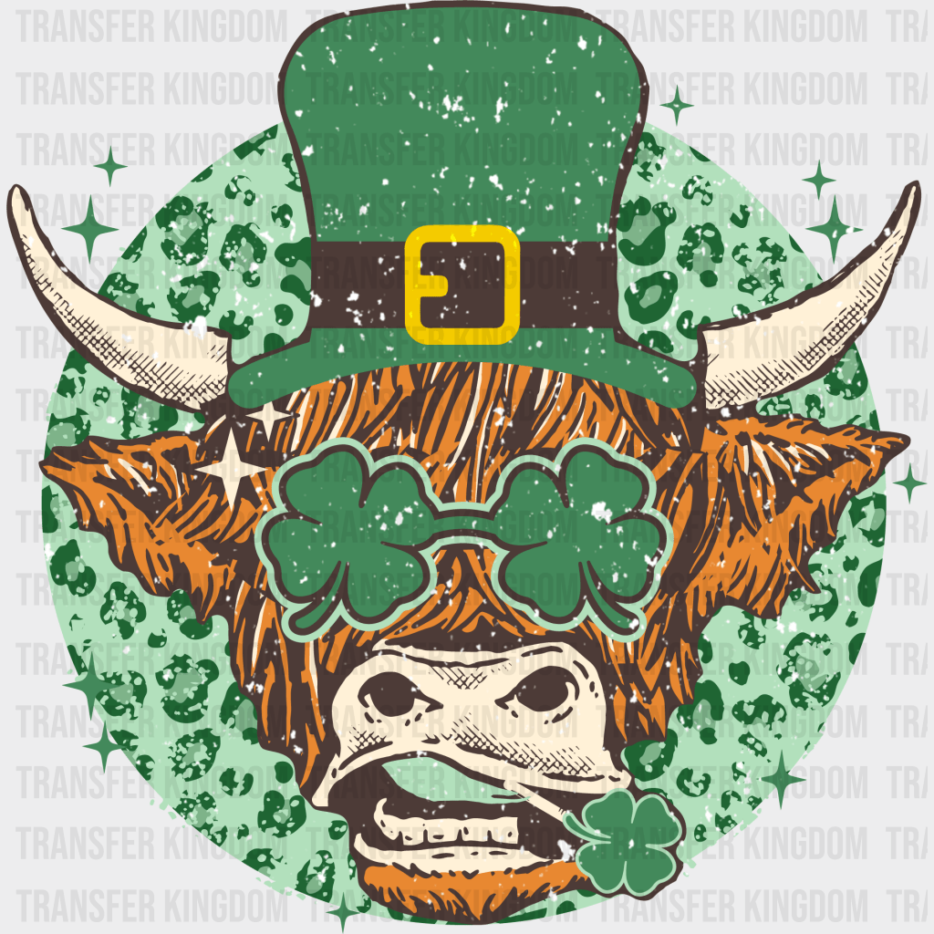 Cattle St. Patrick's Day Design - DTF heat transfer - Transfer Kingdom