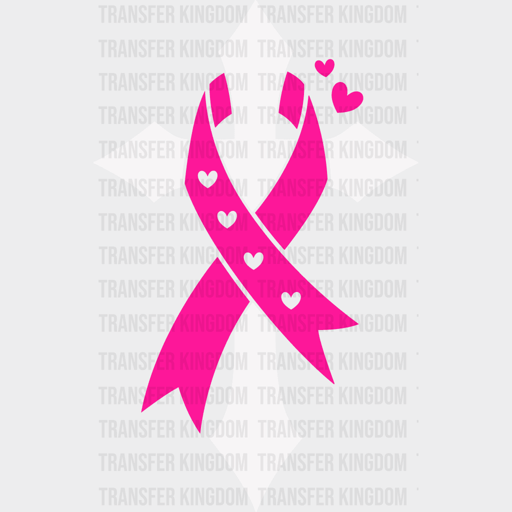 Christian Breast Cancer Survivor Support Design - Dtf Heat Transfer Unisex S & M ( 10 ) / Light