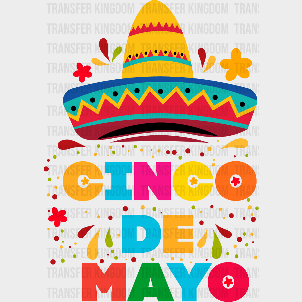 Cinco De Mayo - Cinco De Mayo DTF heat transfer - Transfer Kingdom