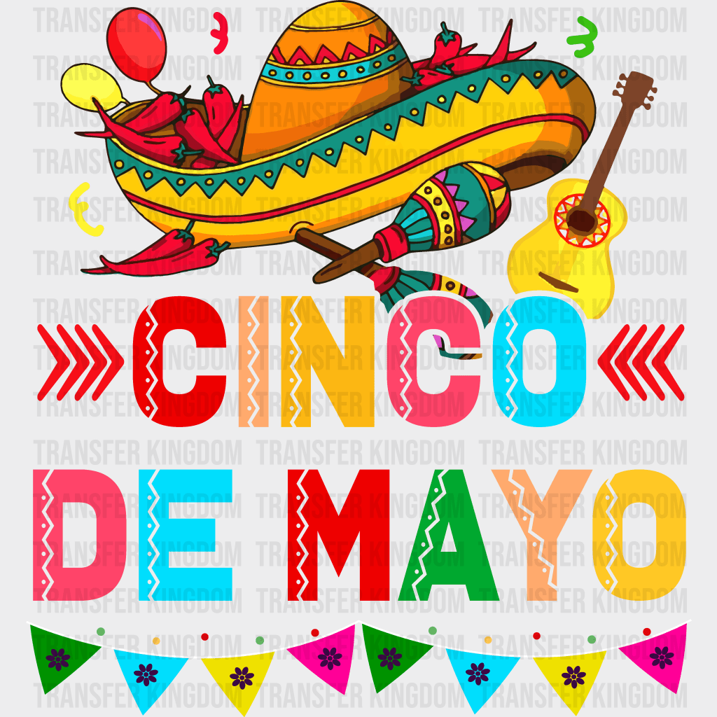 Cinco De Mayo - Cinco De Mayo DTF heat transfer - Transfer Kingdom