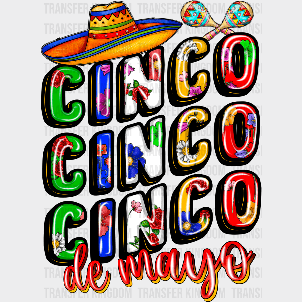 Cinco De Mayo - Cinco De Mayo DTF heat transfer - Transfer Kingdom