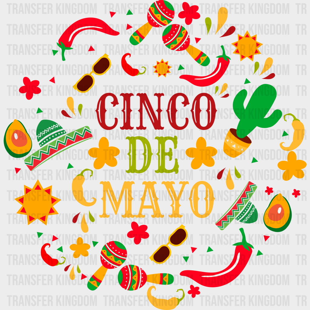 Cinco De Mayo - Cinco De Mayo DTF heat transfer - Transfer Kingdom