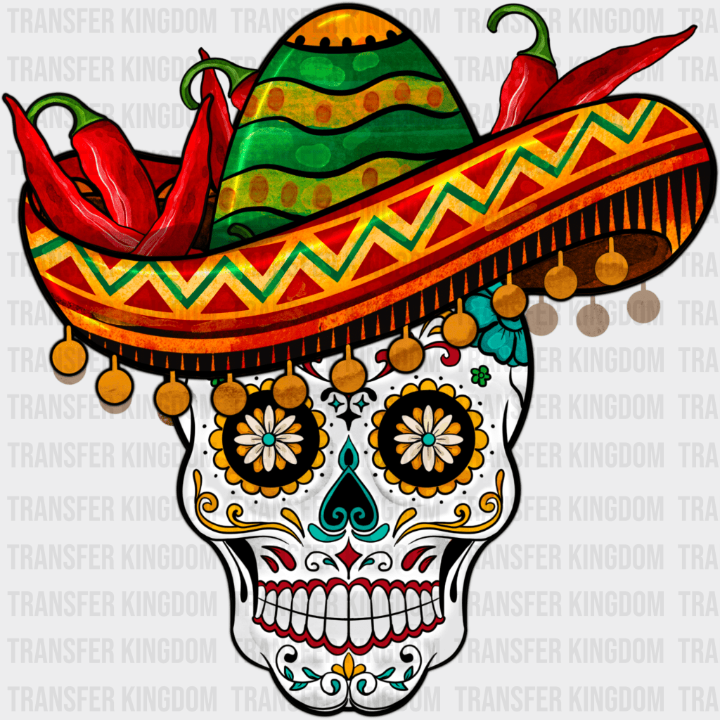 Cinco De Mayo Skull - Cinco De Mayo DTF heat transfer - Transfer Kingdom