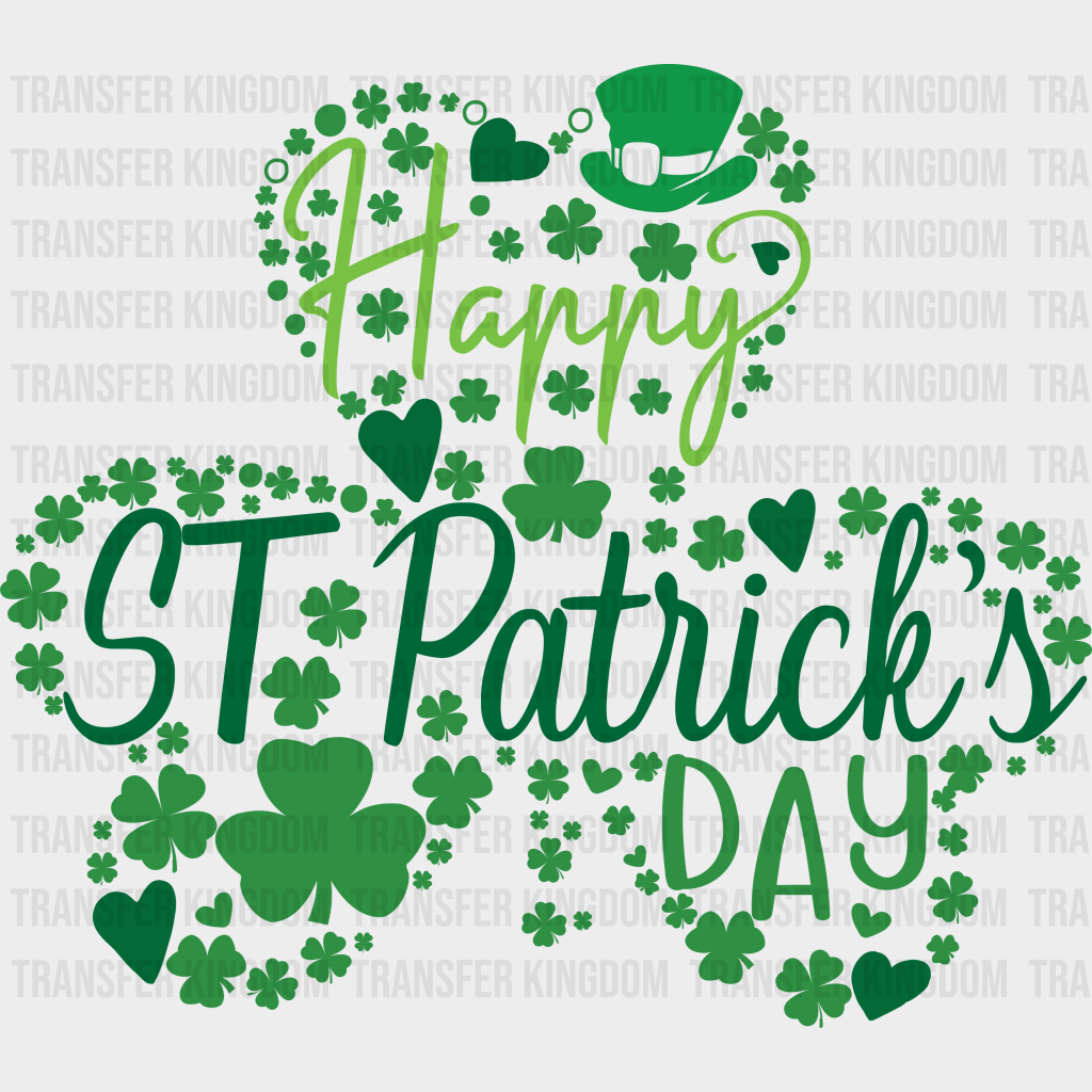 Clover St. Patrick's Day Design - DTF heat transfer - Transfer Kingdom