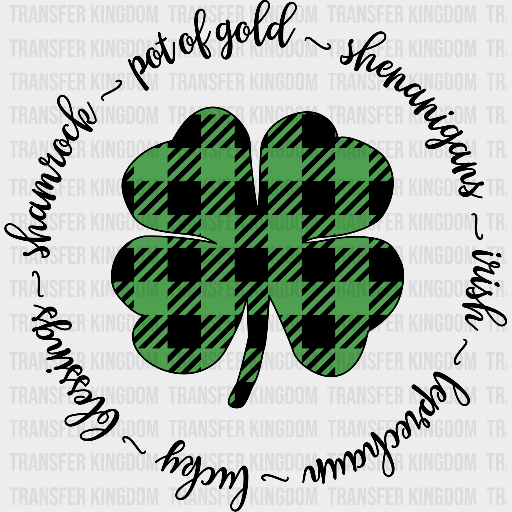 Clover St. Patrick's Day Design - DTF heat transfer - Transfer Kingdom