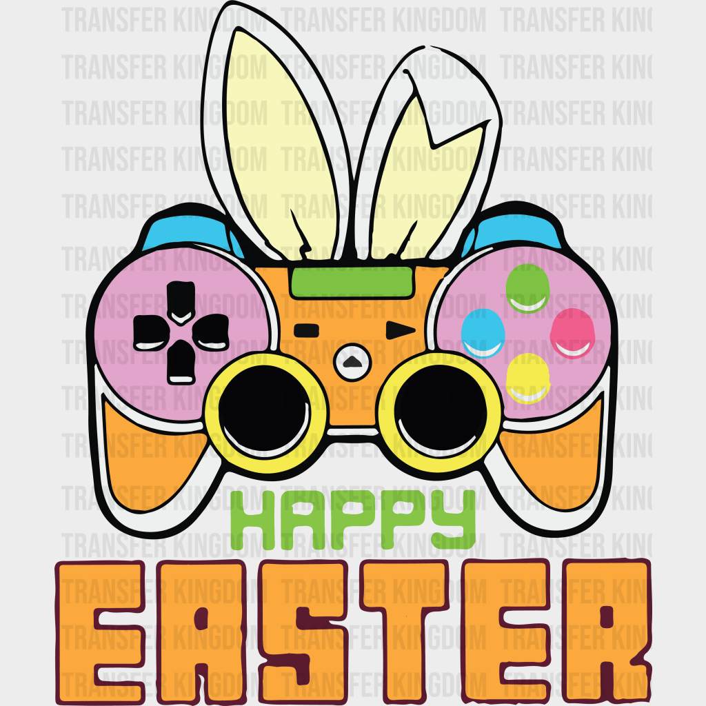 Controller Happy Easter Design - DTF heat transfer - Transfer Kingdom