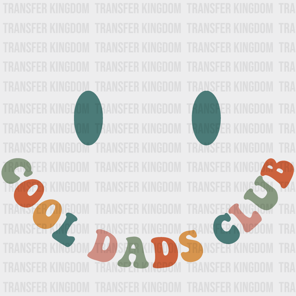 Cool Dads Club Design - DTF heat transfer - Transfer Kingdom
