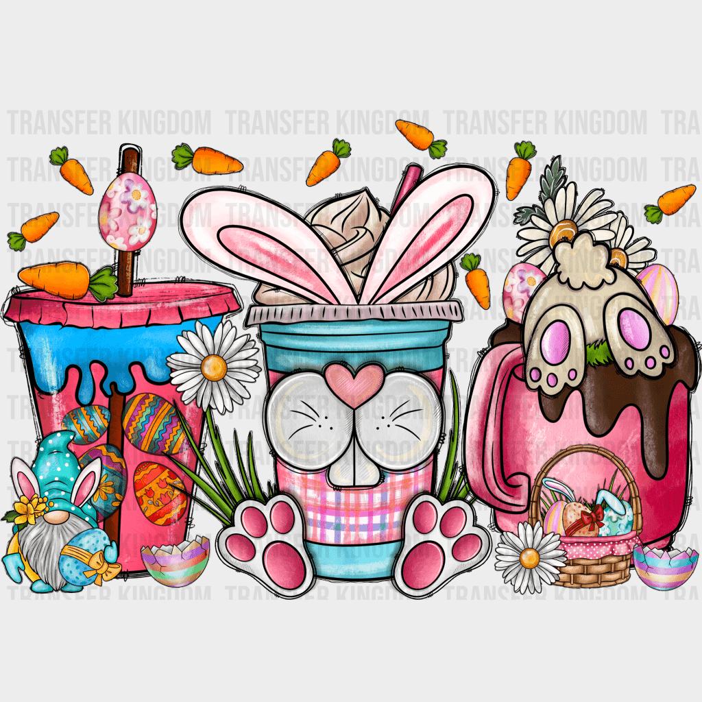 Cups Easter Design - DTF heat transfer - Transfer Kingdom
