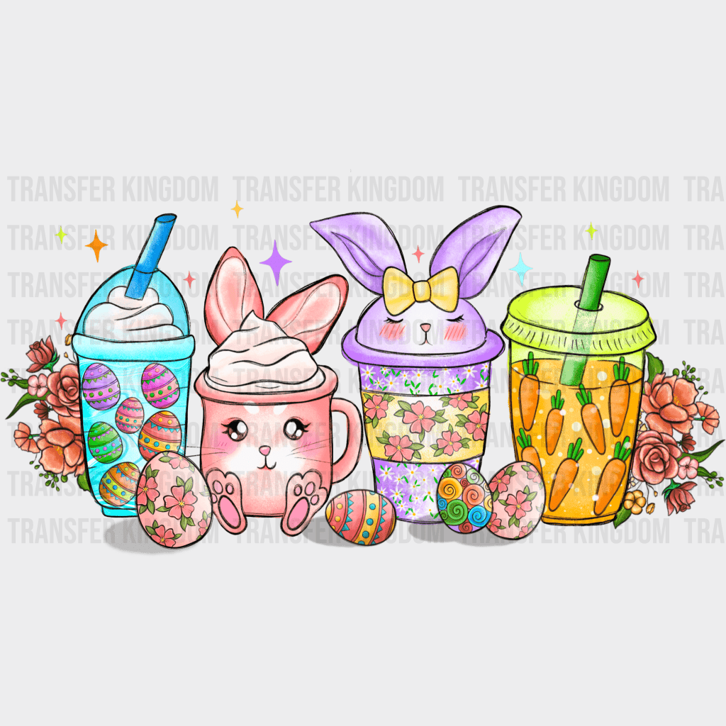 Cups Easter Design - DTF heat transfer - Transfer Kingdom