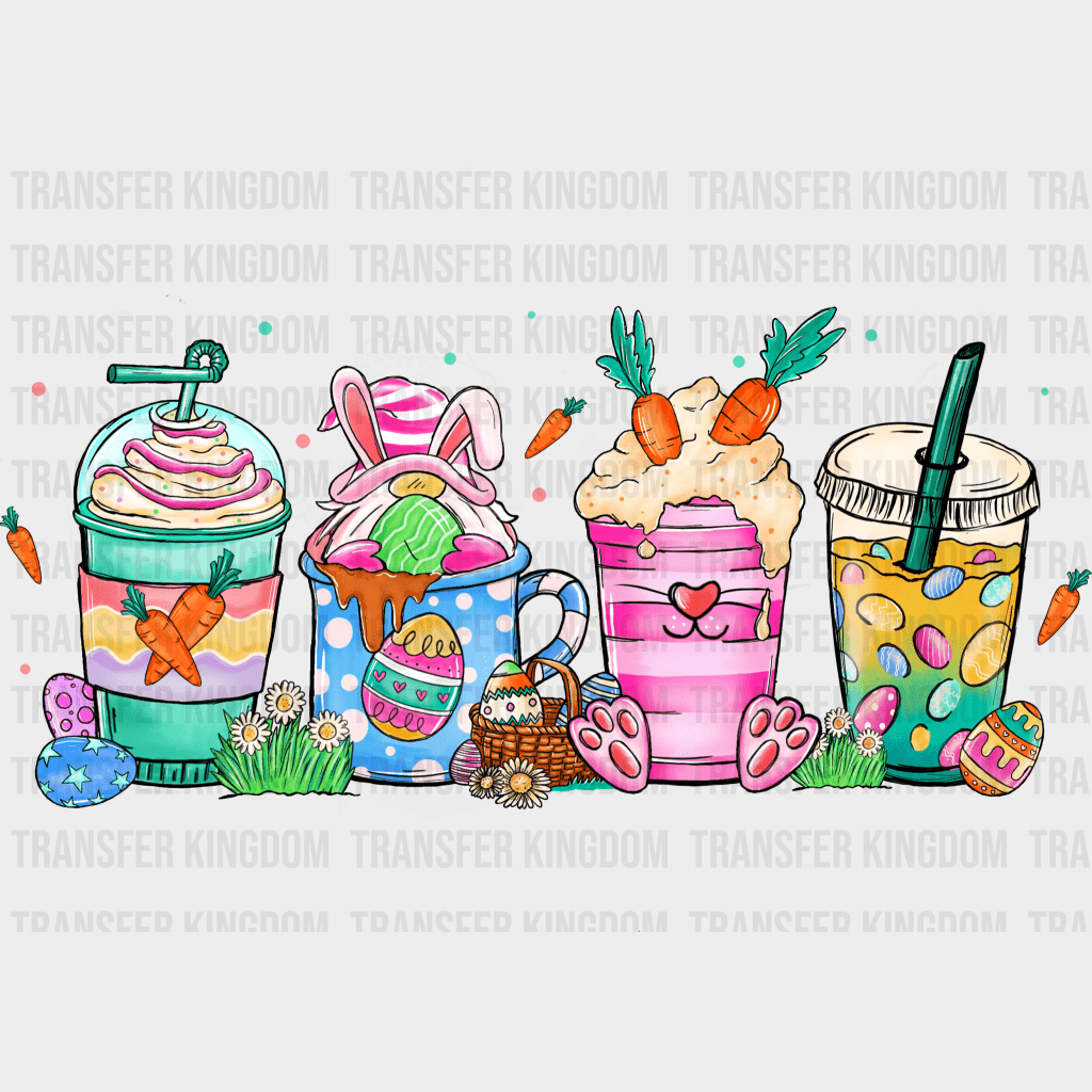 Cups Easter Design - DTF heat transfer - Transfer Kingdom
