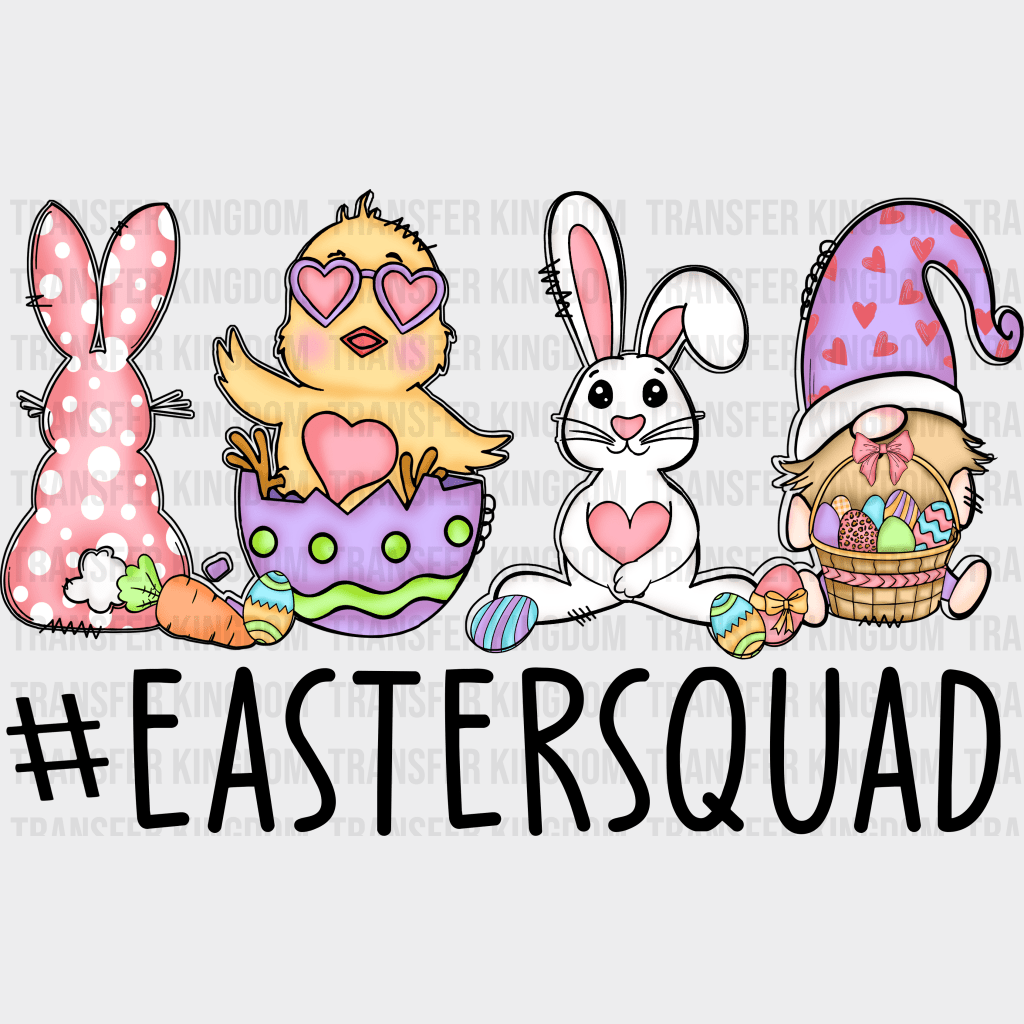 #EasterSquad Easter Design - DTF heat transfer - Transfer Kingdom