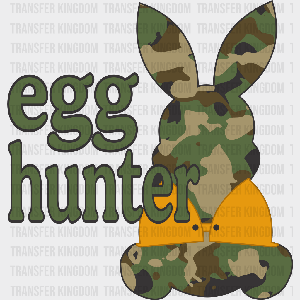 Egg Hunter Bunny Easter Design - DTF heat transfer - Transfer Kingdom