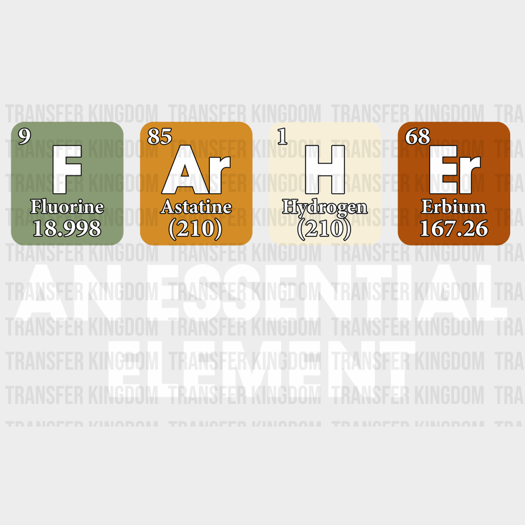 Farher An Essential Element Design - DTF heat transfer - Transfer Kingdom